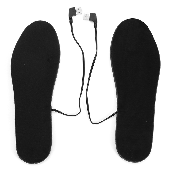 USB Charge Cuttable Electric Heated Insole Battery Powered Winter Heating Shoes Pads - Trendha