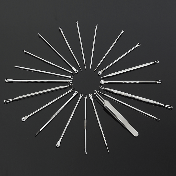 7 Set to Choose Stainless Silver Blackhead Extractor Remover Facial Care Tool Blemish Acne Pimple - Trendha