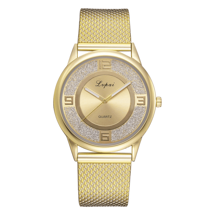 LVPAI P732 Rose Gold Elegant Design Women Wrist Watch Fashionable Analog Quartz Watch - Trendha