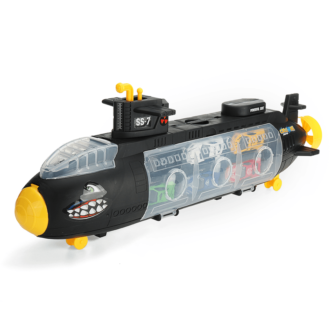 Alloy Inertia Shark Artillery Submarine Vehicle Set Diecast Car Model Toys for Kids Gift - Trendha