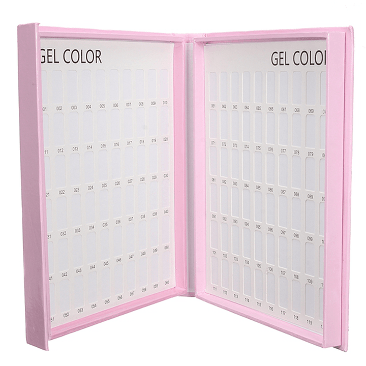 120 Grids Nail Gel Polish Card Chart Display Beauty Manicure Salon - Trendha