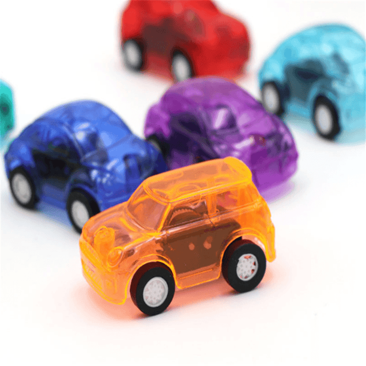 Transparent Mini Pull Back Car Plastic Toys Children'S Toys - Trendha