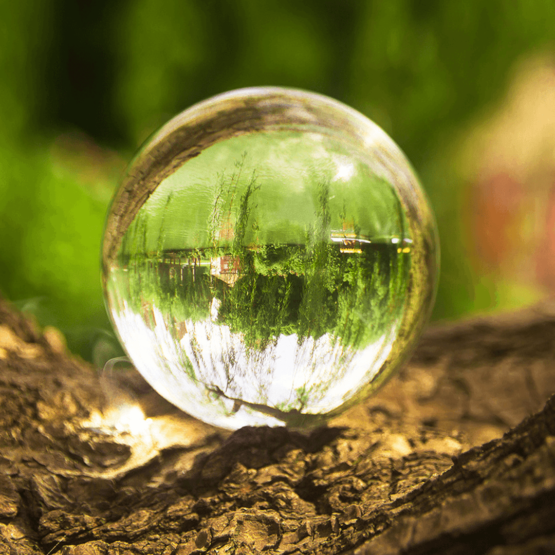 50/80Mm K9 Clear Crystal Glass Ball Photography Lensball Photo Prop Background Decorations Gift - Trendha