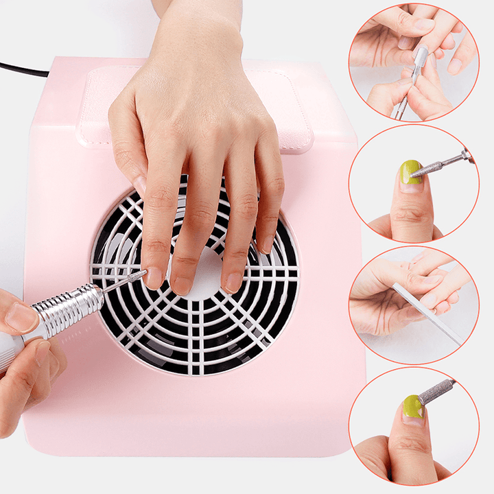 Nail Dust Suction Collector Manicure Machine Tools Collecting Bag Fan Vacuum Cleaner for Nail Cleaner Tool - Trendha