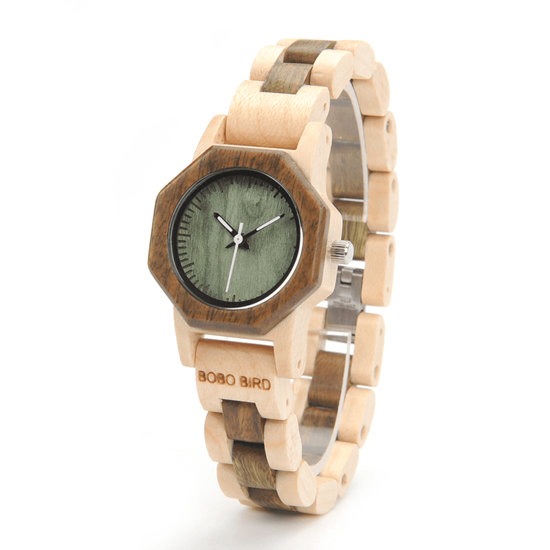 BOBO BIRD M25 Lightweight Fashionable Wooden Wrist Watch Small Dial Quartz Watch - Trendha