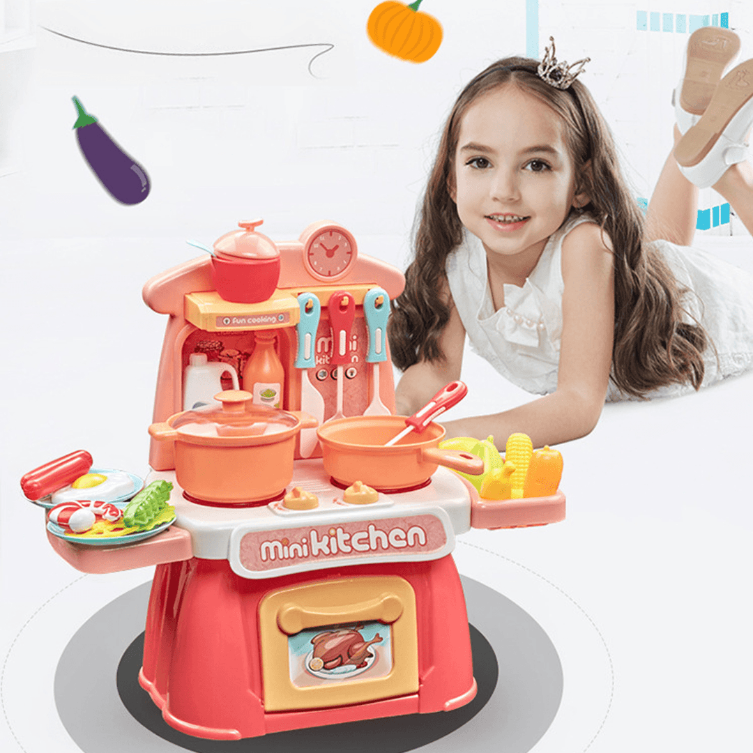 26 in 1 Kitchen Playset Multifunctional Supermarket Table Toys for Children'S Gifts - Trendha