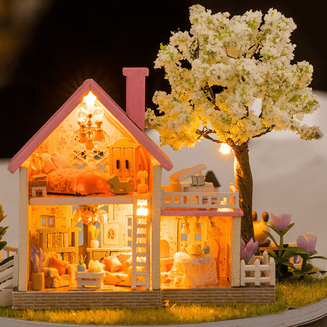 DIY Music Box Dolls House Dollhouse Handmade Miniature Kids Kits Toy Gift - Trendha