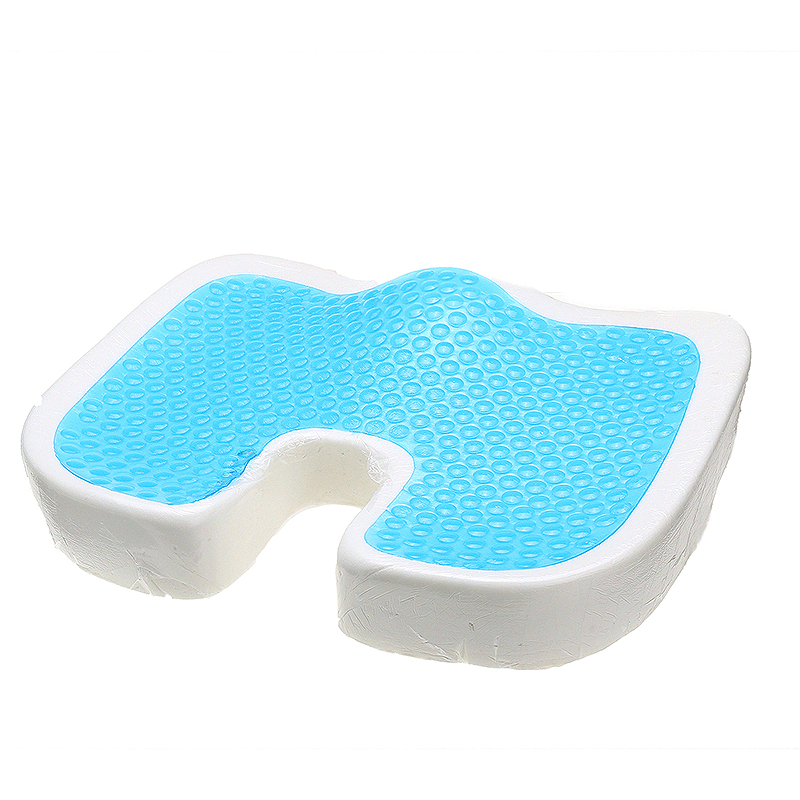 U-Shape Polyurethane Slow Rebound Sponge Gel Pillow Coccyx Orthopedic Memory Foam Cool Seat Cushion Pain Relief - Trendha