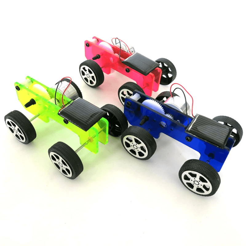 DIY Solar Powered Car Physics Experiment Science and Technology Puzzle Toy Kit - Trendha
