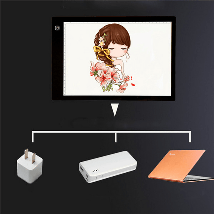 USB LED Touch Dimming Animation Linyi Writing Tablet Painting Toys - Trendha