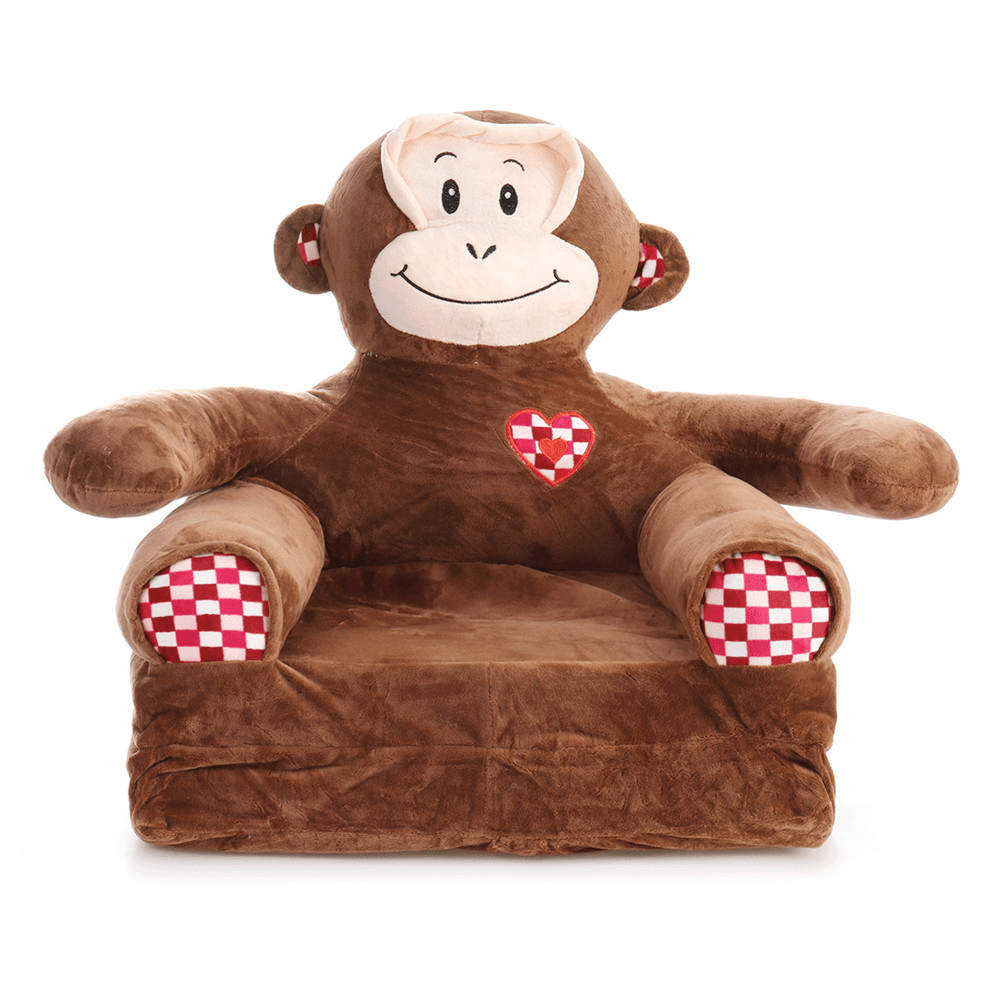 Children'S Folding Sofa Cartoon Animal Chair Cushion Home Household Kindergarten Baby Chair Seat Supplies - Trendha