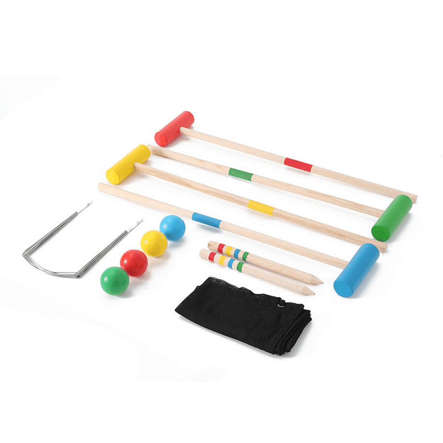 Wooden Golf Club Home Party Kindergarten Outdoor Fitness Sports Playing Puzzle Educational Toy Set for Kids Adult Gift - Trendha