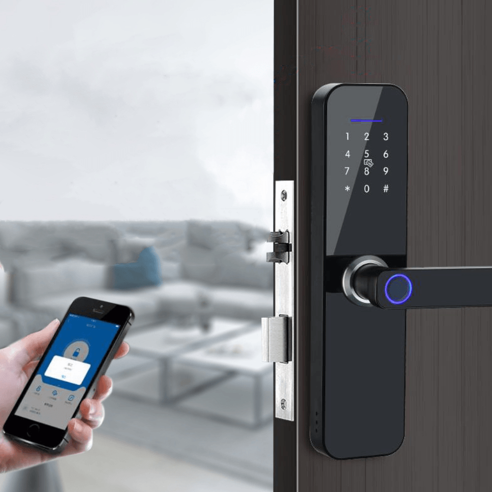 Smart Door Lock Fingerprint Keyless Multi-Function Unlock Digital Deadbolt Bluetooth Wifi Key Wireless Room Door Anti-Theft - Trendha