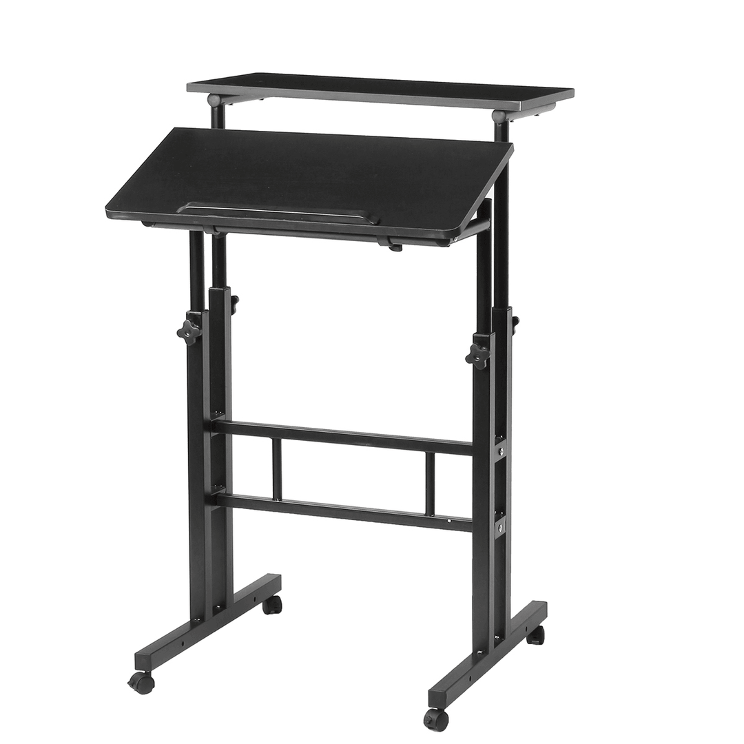 Computer Laptop Desk Standing Movable Laptop Table Simple Modern Desktop Multifunctional Workstation Study Table for Home Office - Trendha