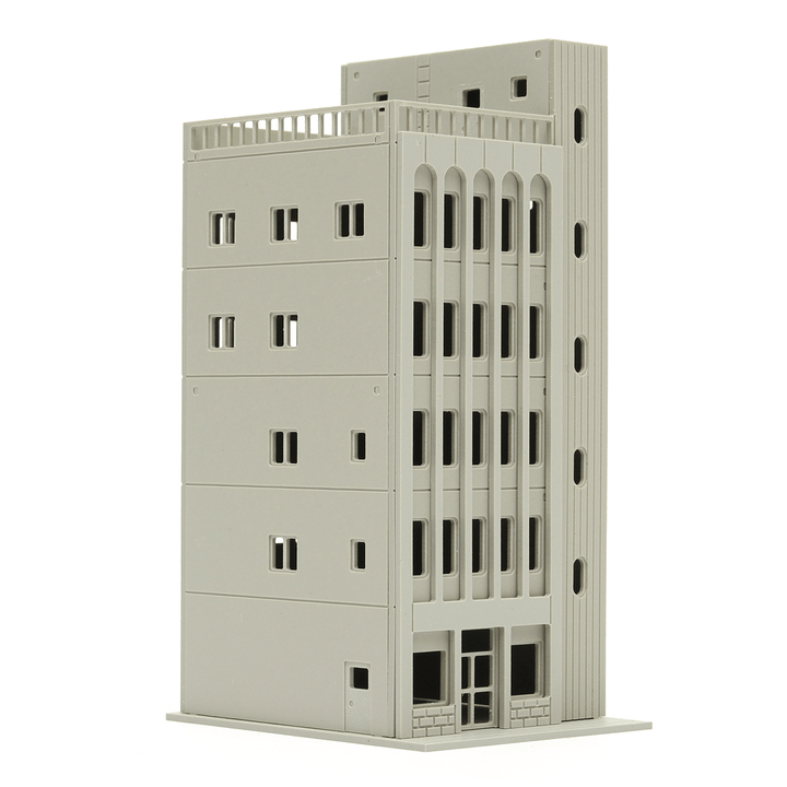 Models Railway Modern 5-Story Commercial Building Unpainted N Scale for GUNDAM - Trendha