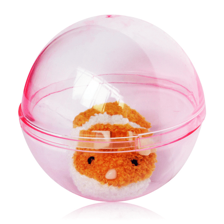 Electric Running Hamster Rolling Ball Funny Little Plush Animal Compression Stuffed Toy 13*9.5*13Cm - Trendha