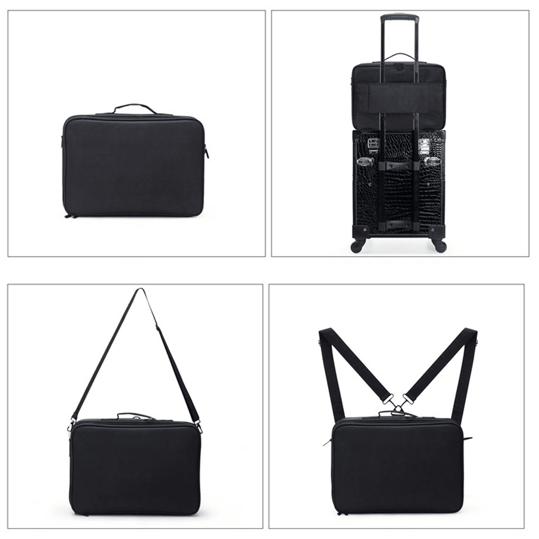 Makeup Case Leather Professional Cosmetic Suitcase Female Beauty Make up Storage Box Travel Brushes Bag Organizer - Trendha
