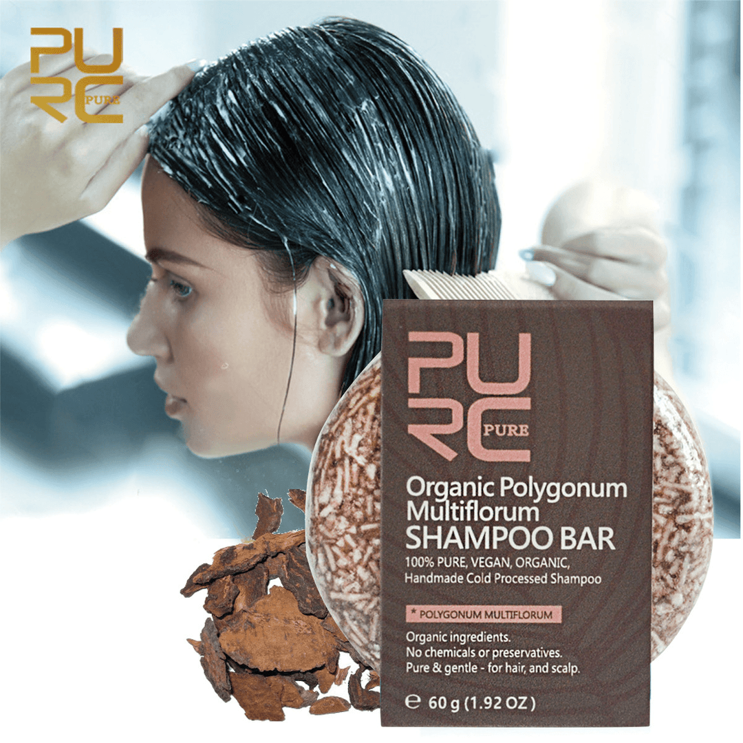 Ginger / Polygonum Multiflorum PURC Shampoo Hand Extracting Soap - Trendha