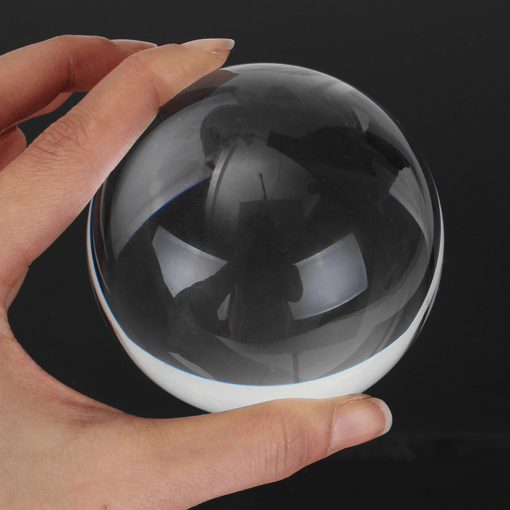 50/80Mm K9 Clear Crystal Glass Ball Photography Lensball Photo Prop Background Decorations Gift - Trendha