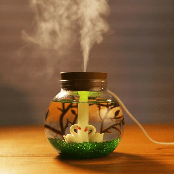 500Ml Micro Landscape Humidifier USB LED Air Diffuser Aroma Purifier Atomizer - Trendha