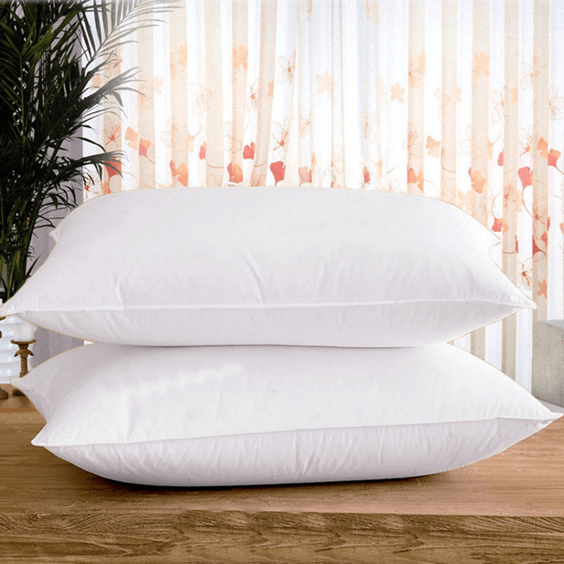 Honana WX-304 High Elastic Cotton Filled Bedding Soft Pillow Nursing Neck Hotel Home Pillow White Healthy - Trendha