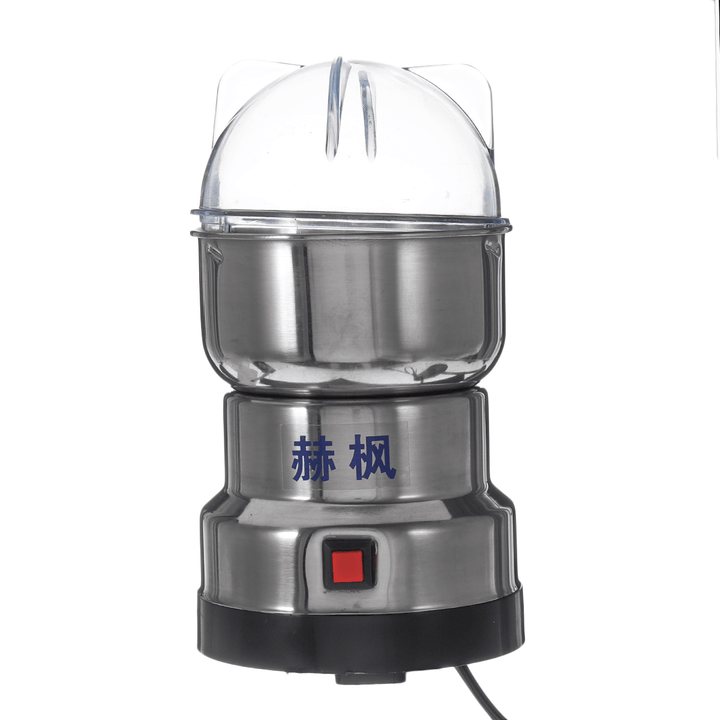 500W Electric Dry Grinder Stainless Steel Coffee Bean Nut Spice Grinding Blender Push Button Control - Trendha