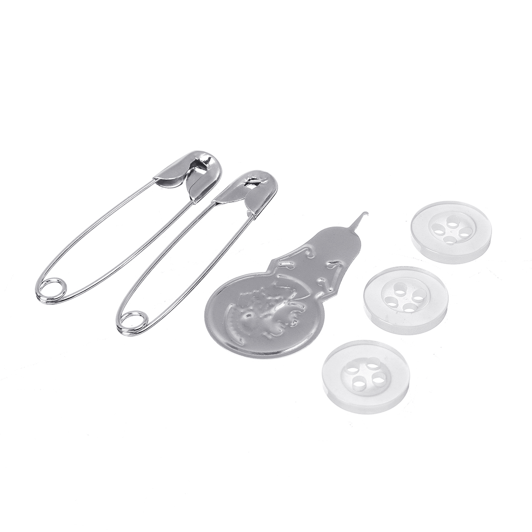 100PCS Sewing Kit Thread Roll Scissor Tape Pin Thimble Hand Sewing Needle Set - Trendha