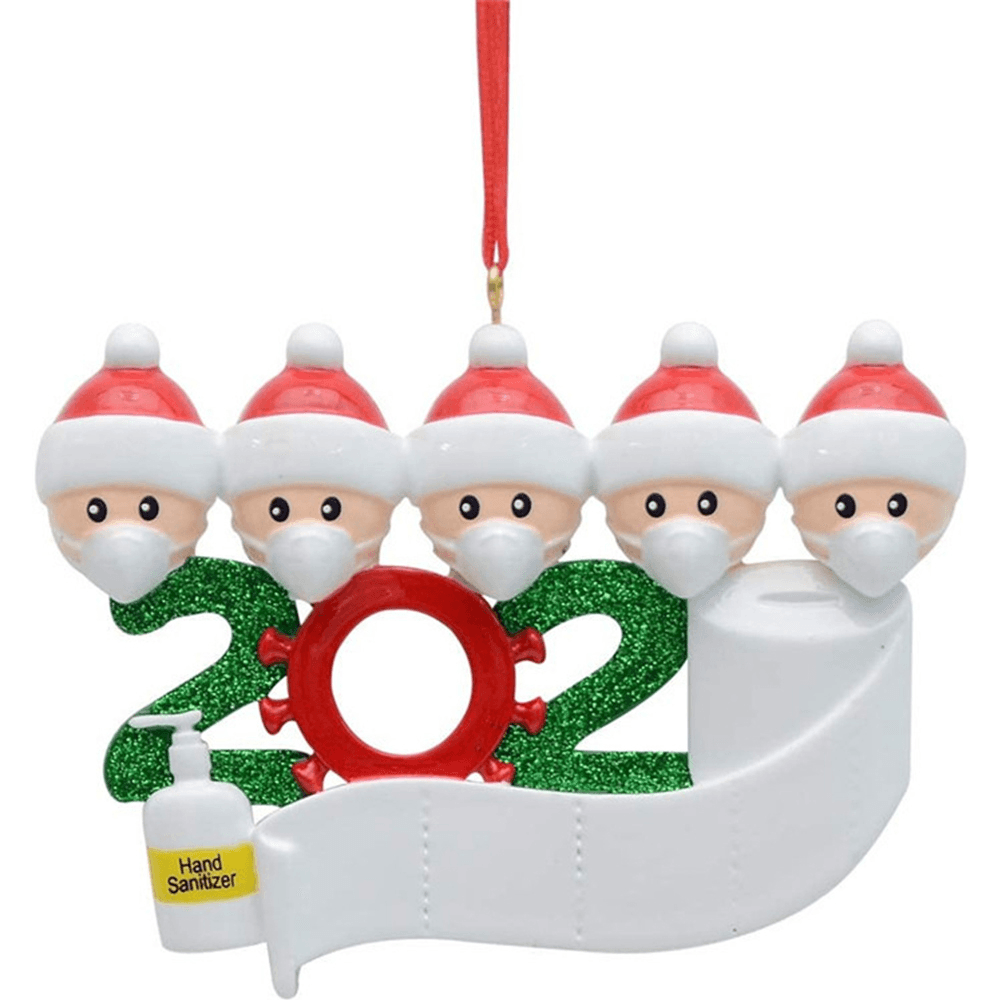 2020 Christmas Figurine Ornaments Xmas Tree Santa Claus Snowman Pendants Thanksgiving for Gift Home Decorations - Trendha