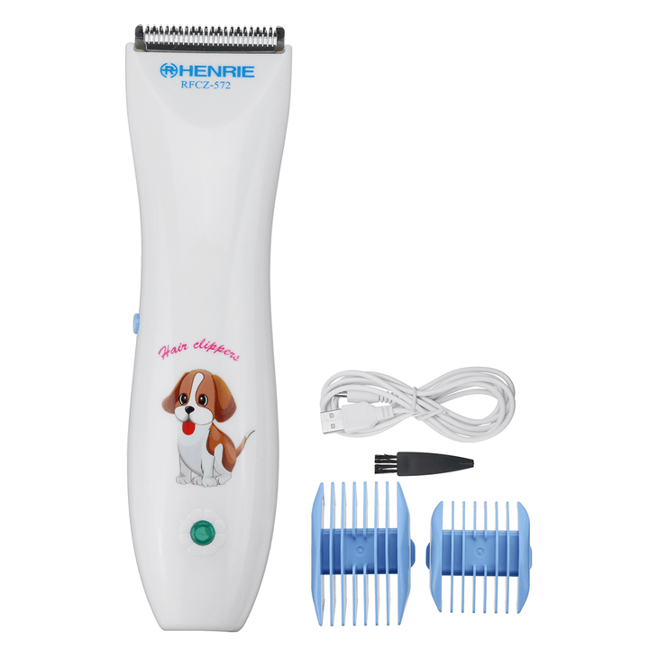Usb/Rechargeable Pet Dog Grooming Clipper Kit Thick Hair Trimmer Electric Shaver - Trendha