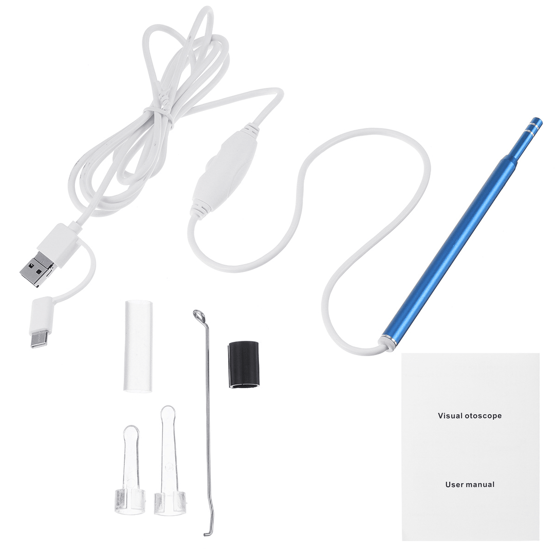 3 In1 HD Medical in Ear Cleaning Endoscope Spoon Small Camera Otoscope Mouth Nose Otoscope Tool Ear Picker Ear Wax Removal - Trendha