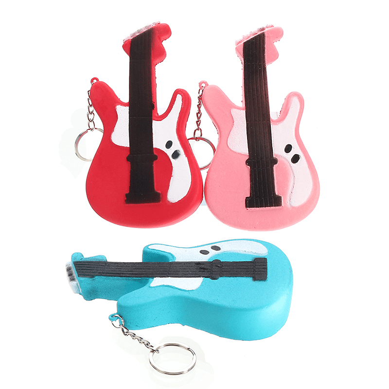 Squishy Guitar 13.5Cm Slow Rising Soft Cute Collection Gift Decor Toy - Trendha