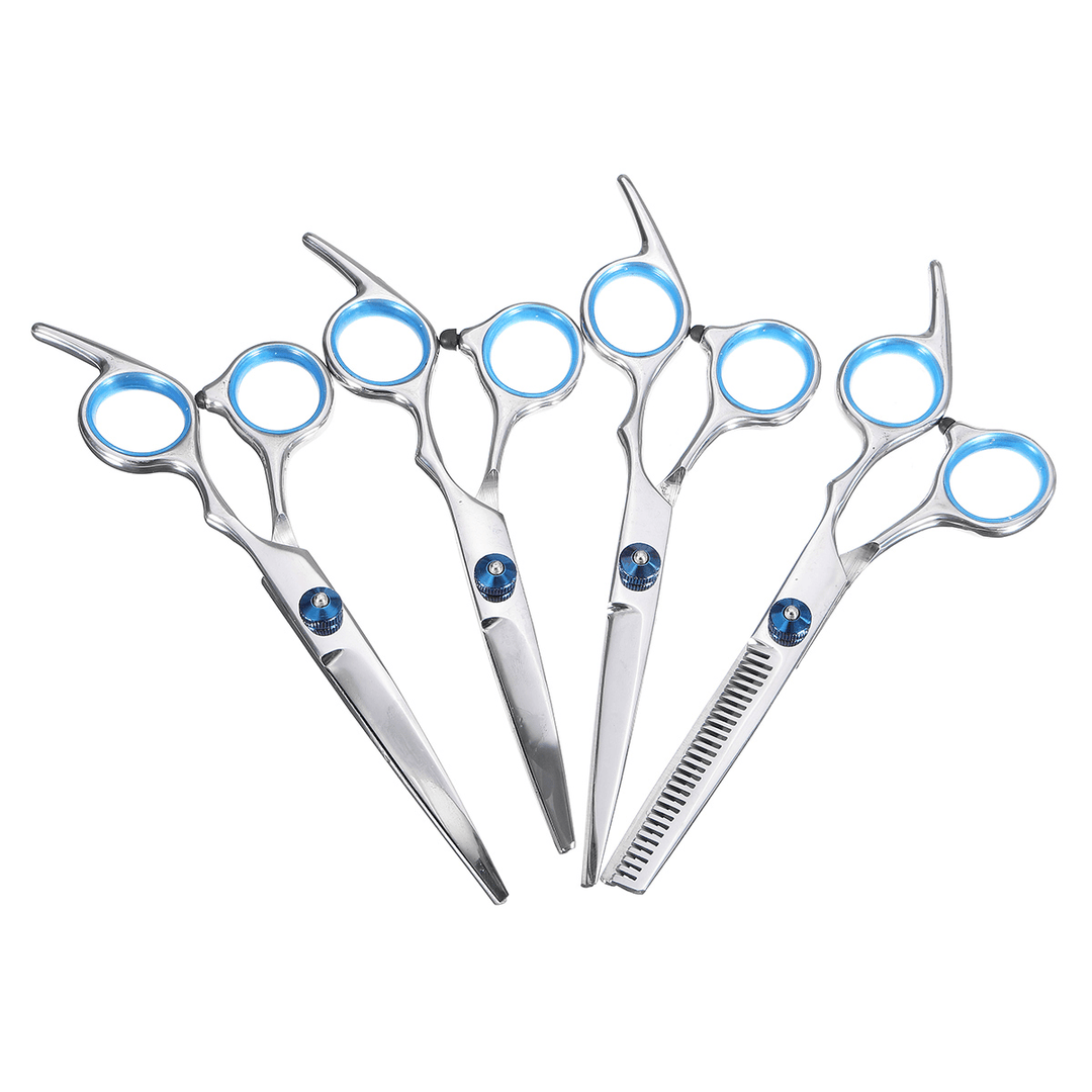 7Pcs/Lot Dog Cat Grooming Scissors Set Straight Curved Cutting Thinning Shears Kit Puppy Hair Trimmer Pet Beauty - Trendha