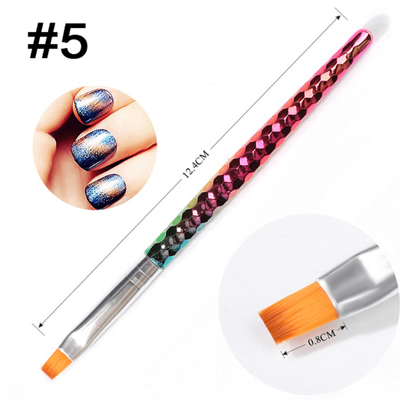 1Pc Nail Art Pen Mermaid DIY Drawing Design and Line Painting Manicure Dotting Tools - Trendha