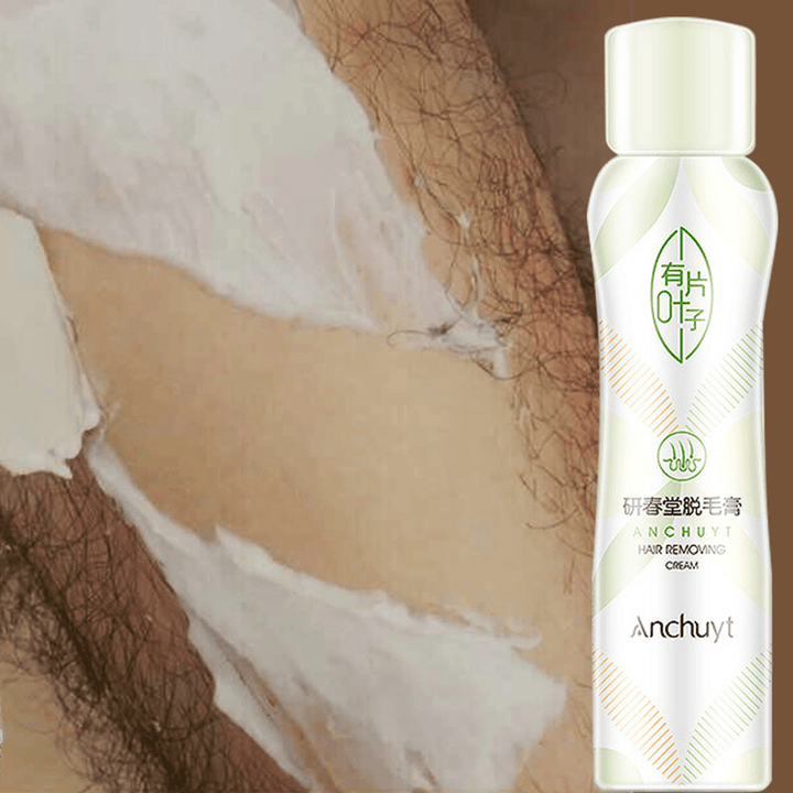 150G Unisex Depilatory Bubble Green Leaves Hair Removal Cream Body Leg Armpit - Trendha