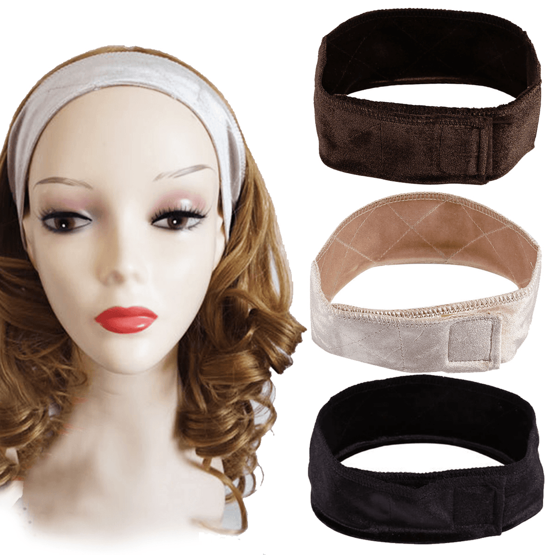 Wig Grip Scarf Head Hair Band Headbrand Adjustable Fastern Wig Flexible Velvet - Trendha