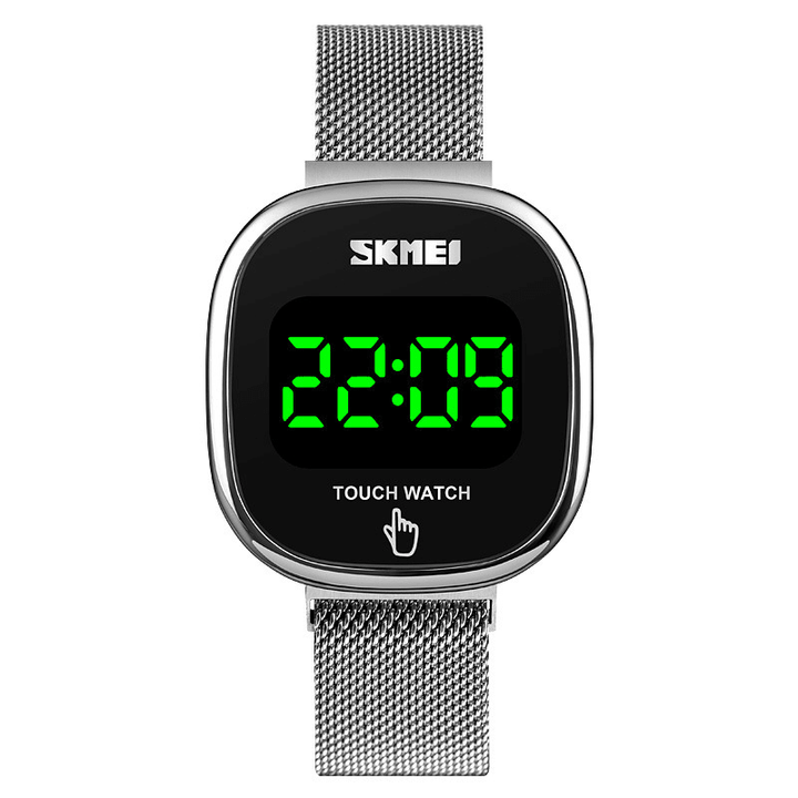 SKMEI 1589 Fashion Men Watch Date Display LED Light Waterproof Touch Key Digital Watch - Trendha