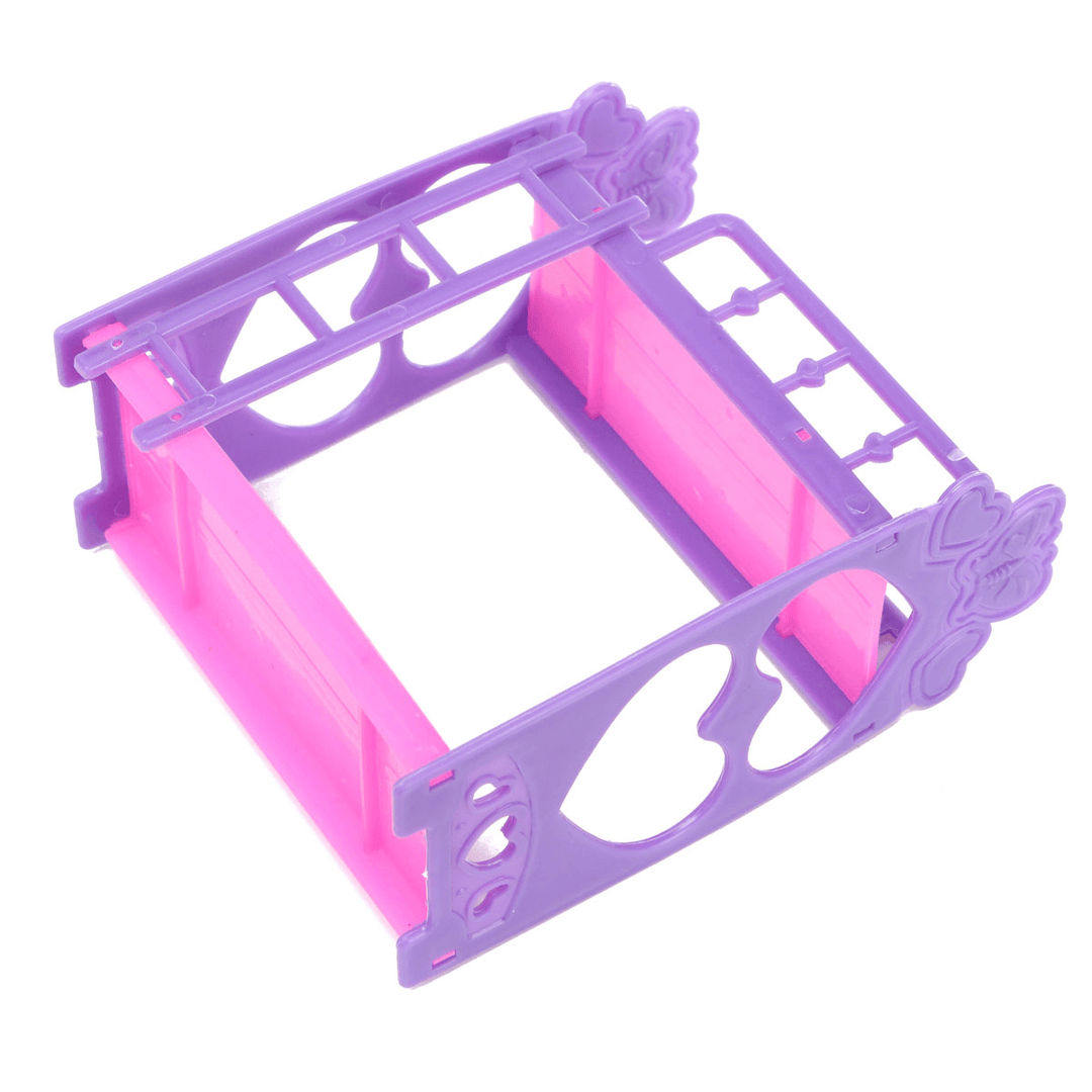 Miniature Double Bed Toy Furniture for Dollhouse Decoration - Trendha