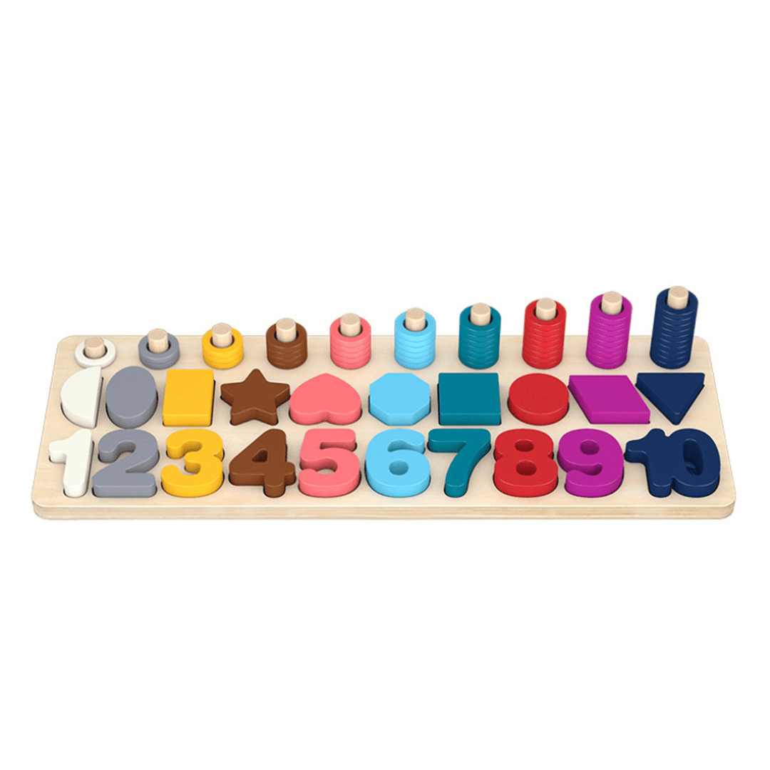 MATH Toy Board/Math Toy Board/Wooden Toys Rings Montessori Math Toys Counting Board Preschool Learning Gift - Trendha