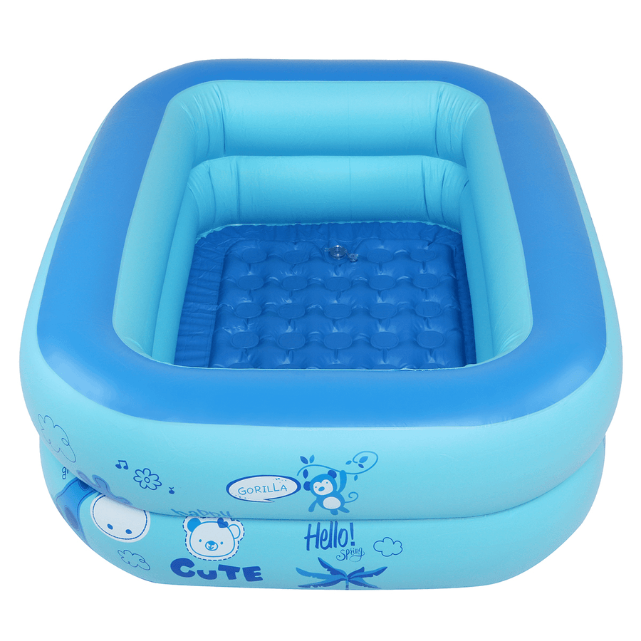 120/130/150/180/210 Cm Rectangle Swimming Pool Outdoor Indoor Inflatable Adults Kids Pool Bathingtub - Trendha