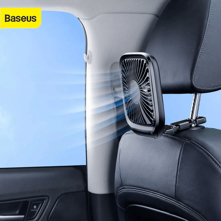 Baseus Portable Car Fan 5V Mini USB Foldable Silent Fan Car Backseat Air Condition Ultra Quiet Three Grade Wind Speed Cooler - Trendha