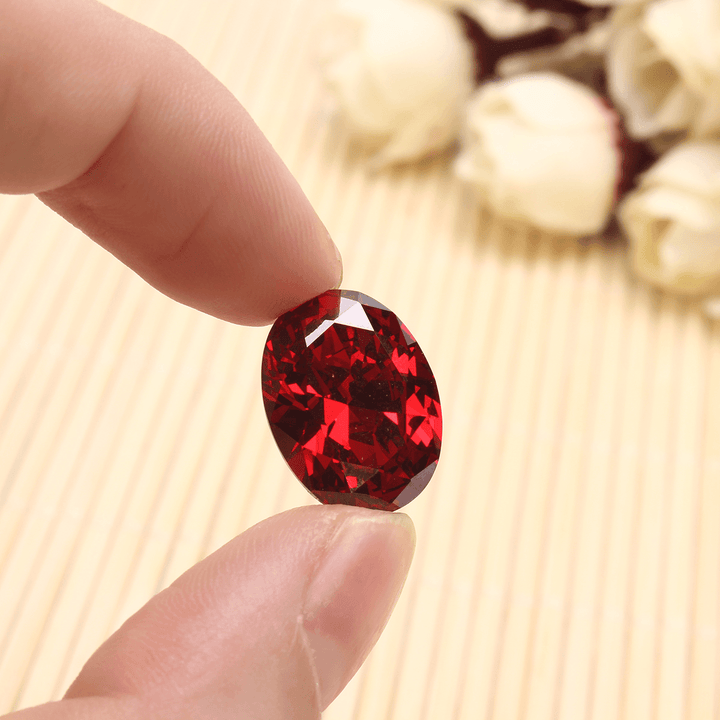 13.89Ct Pigeon Blood Red Ruby Unheated 12X16Mm Diamond Oval Cut VVS Loose Gems Decorations - Trendha