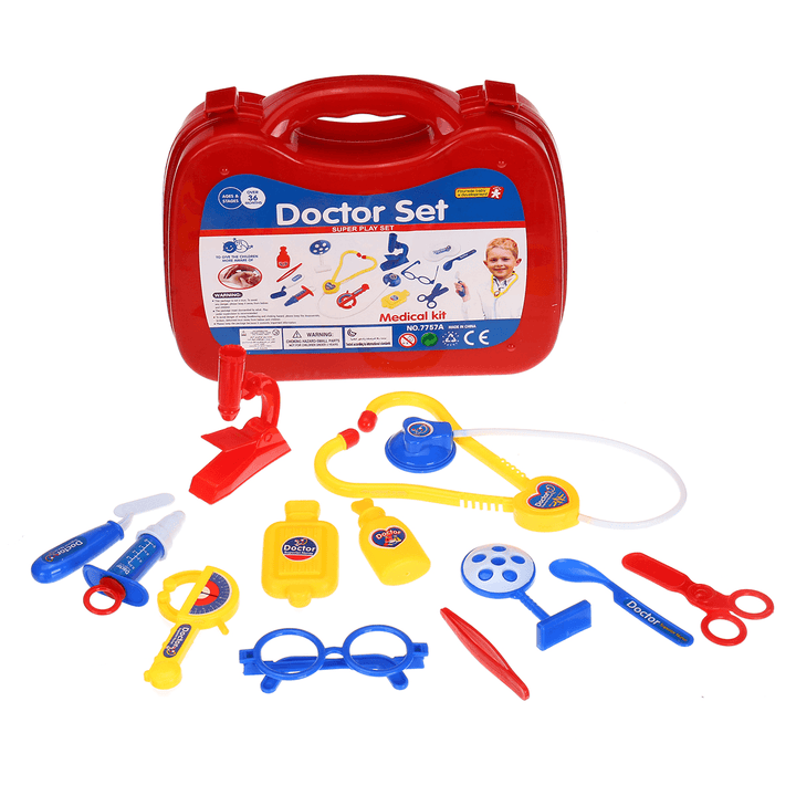 13 Pcs Simulation Role Play Doctor Nurse Stethoscope Tool Set Educational Toy for Kids Gift - Trendha
