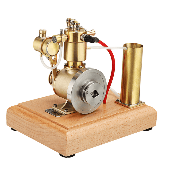 Eachine EM4 Gasoline Engine Model Stirling Water-Cooled Cooling Structure with a Cooling Water Tank and a Circulating Gear Pump - Trendha