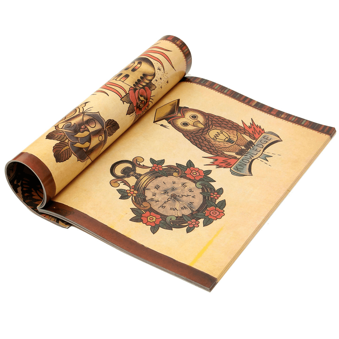 Traditional Chinese Traditional Elements of 108 Pages of Tattoo Design Flash Book - Trendha
