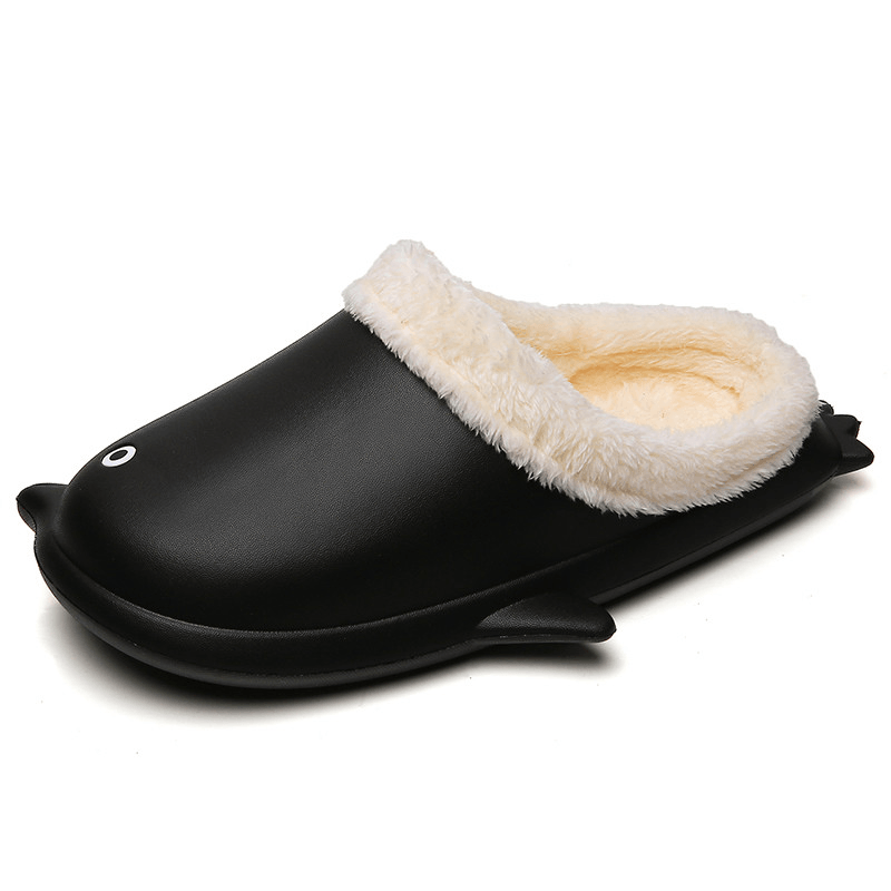 Men Little Penguin Shape Warm Home Cotton Slippers - Trendha