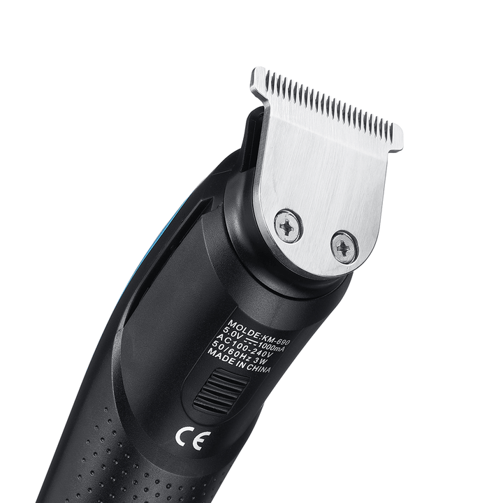 KM-690 5 in 1 Professional Full Set Multi-Function Hair Clipper Razor Bald Nose Hair Lettering Razor - Trendha