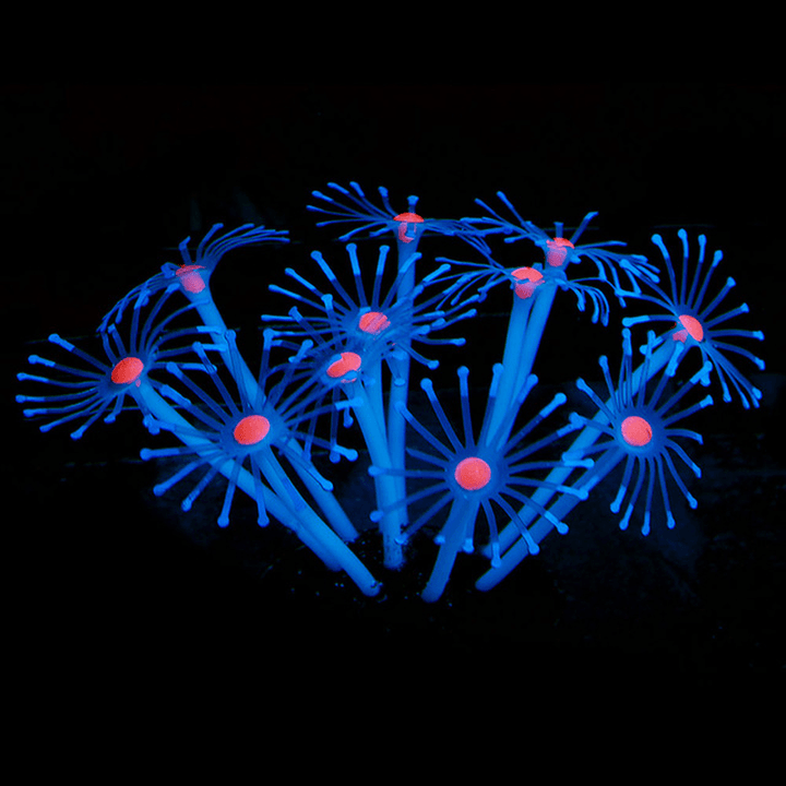 Silicone Glowing Artificial Fish Tank Aquarium Coral Plants Ornament Underwater Pets Decor - Trendha