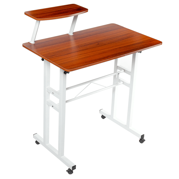 Standing Computer Desk with Monitor Stand Mobile Function for Home Office - Trendha