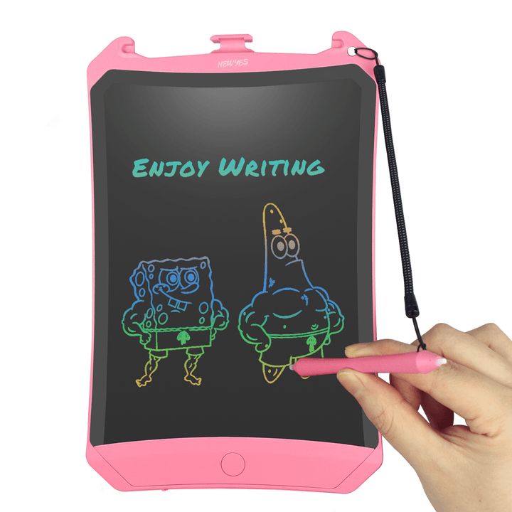 NEWYES 8.5Inch LCD Writing Tablet Drawing Notepad Electronic Handwriting Painting Office Pad Multi-Color Screen Lock Key One-Click Eraser Toys - Trendha