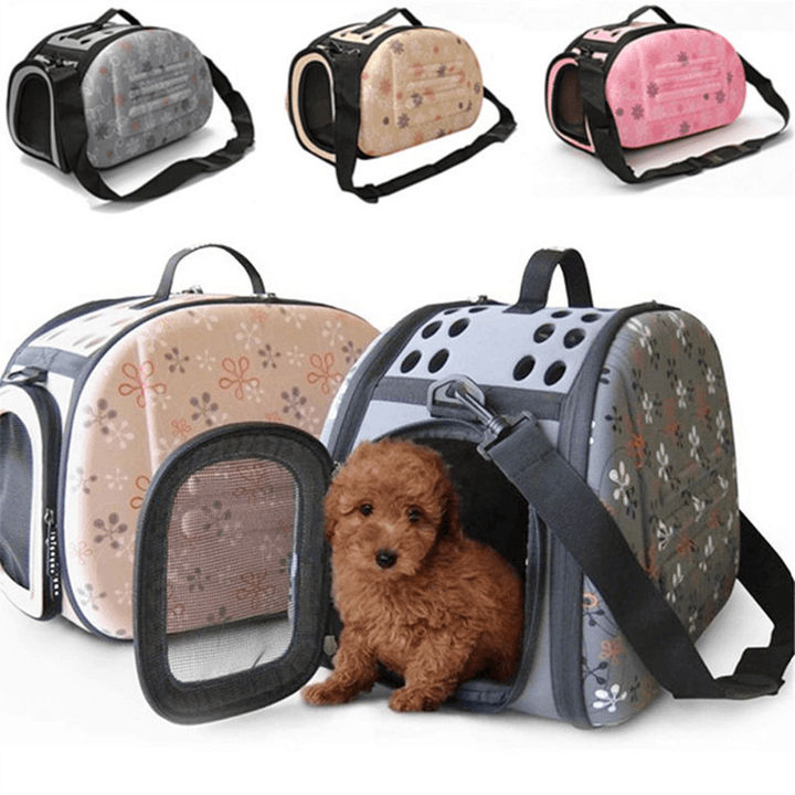 Portable Small Pet Dog Cat Sided Carrier Travel Tote Shoulder Bag Cage House - Trendha